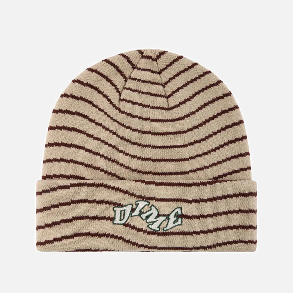 Dime MTL - College Wave Cuff Beanie - Tan