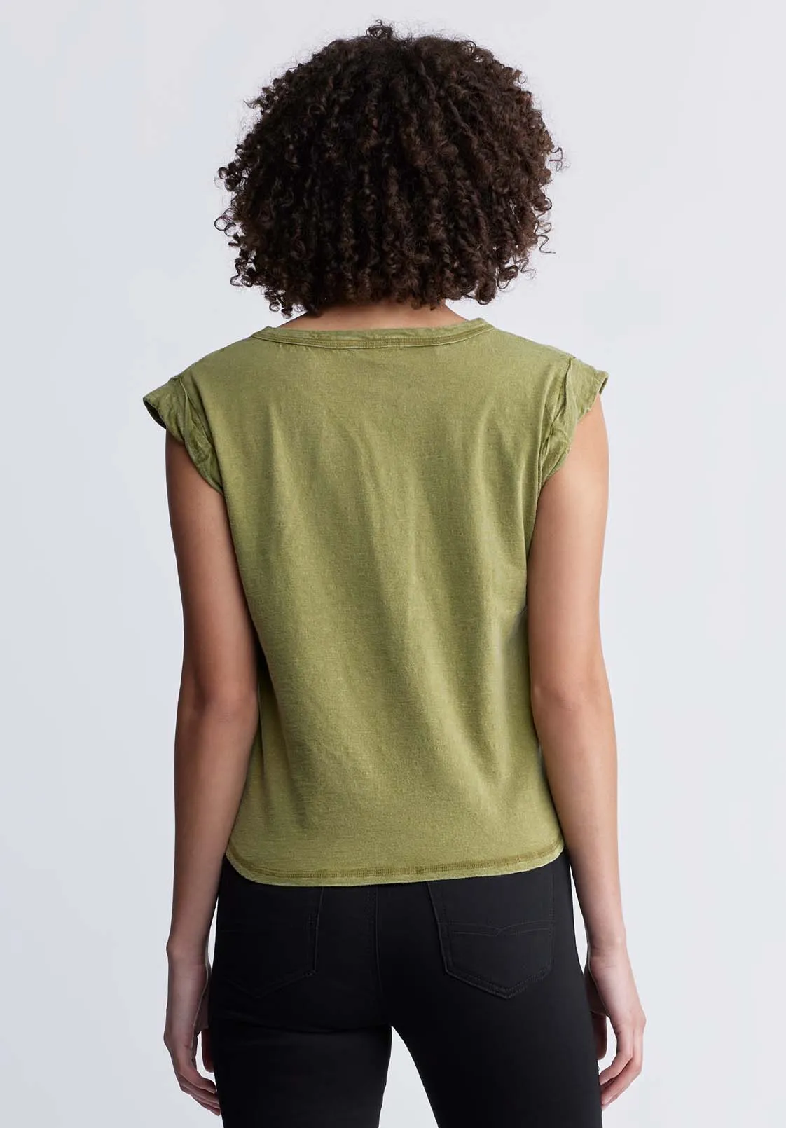 Elayne Women’s Knit Tank Top in Olive Branch - KT0130P