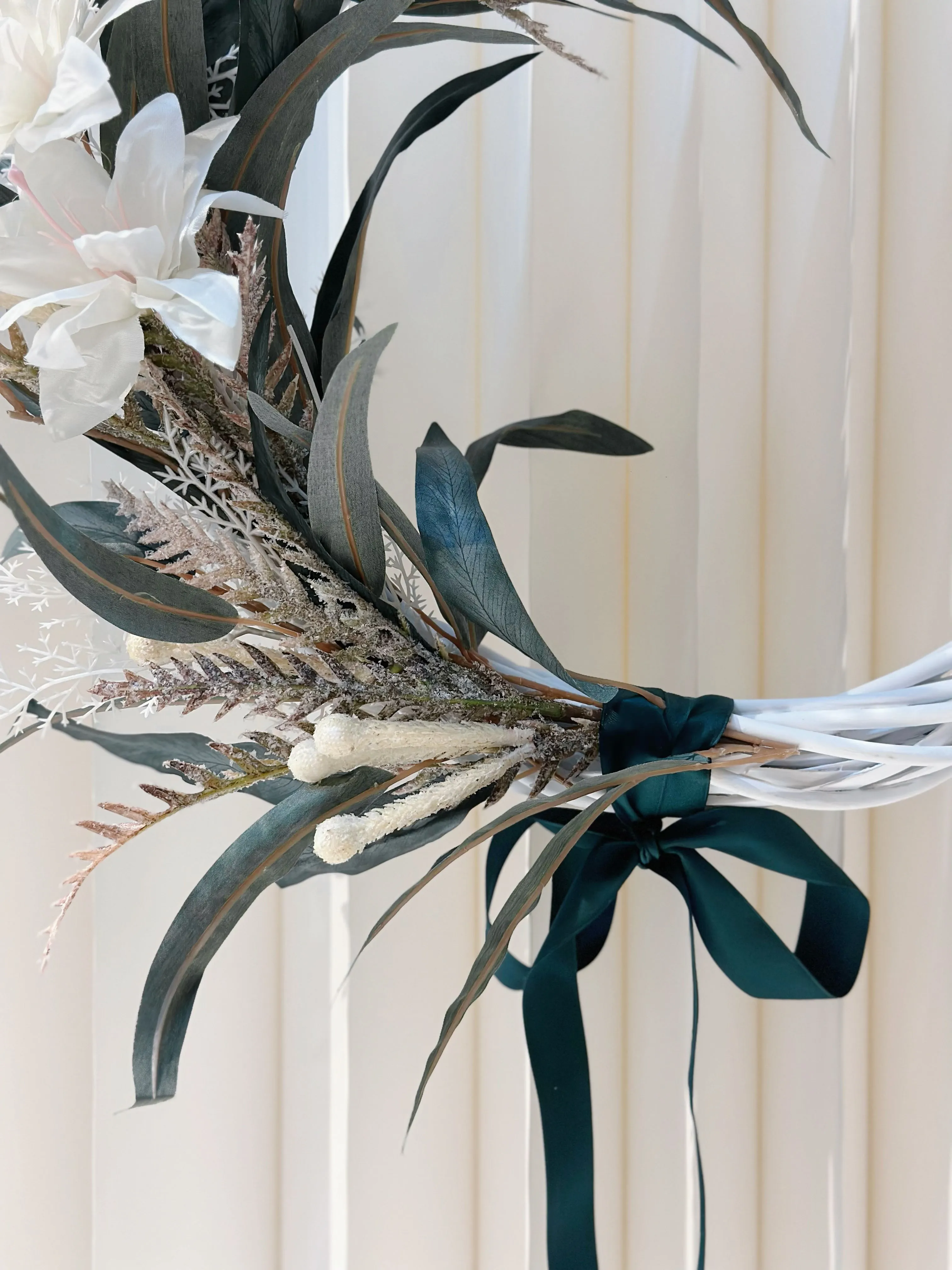 Elysian Winter Elegance Rattan Wreath