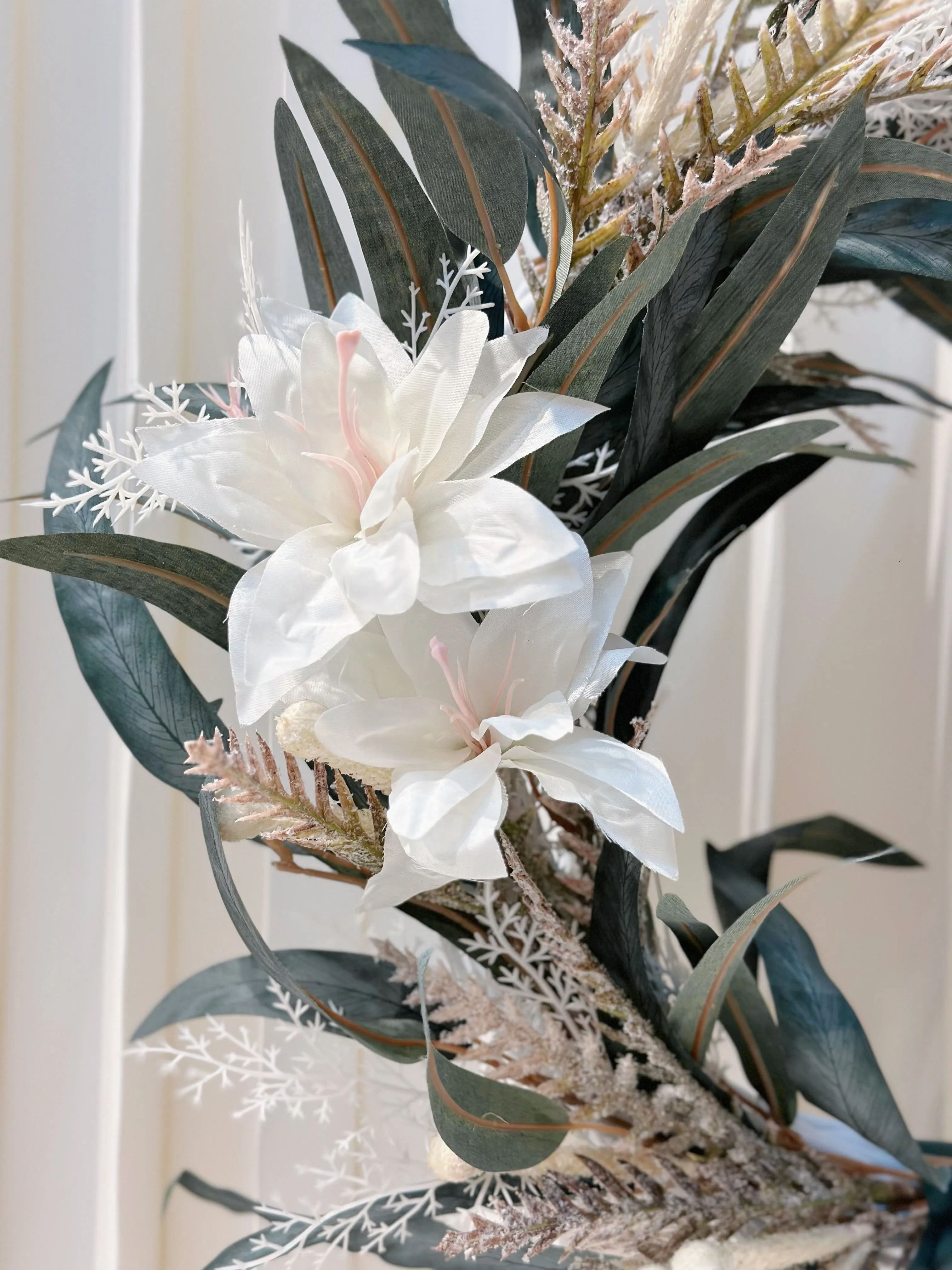 Elysian Winter Elegance Rattan Wreath