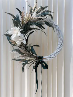 Elysian Winter Elegance Rattan Wreath