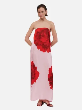 Emilia Bustier Maxi Dress - Pink Floral