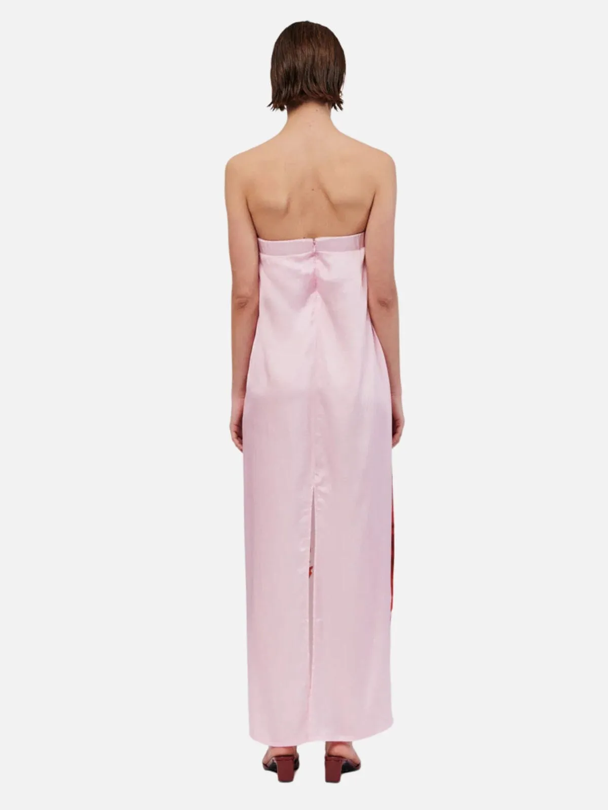 Emilia Bustier Maxi Dress - Pink Floral