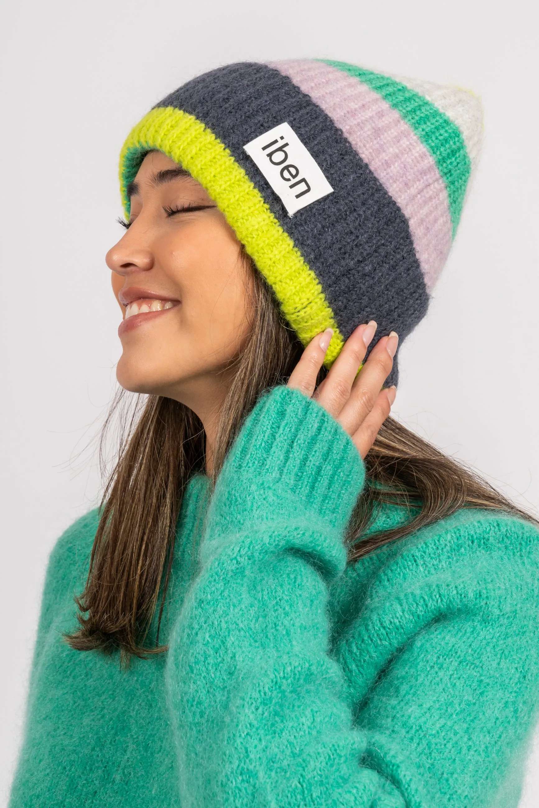 Emin Beanie Cre - Multicolor