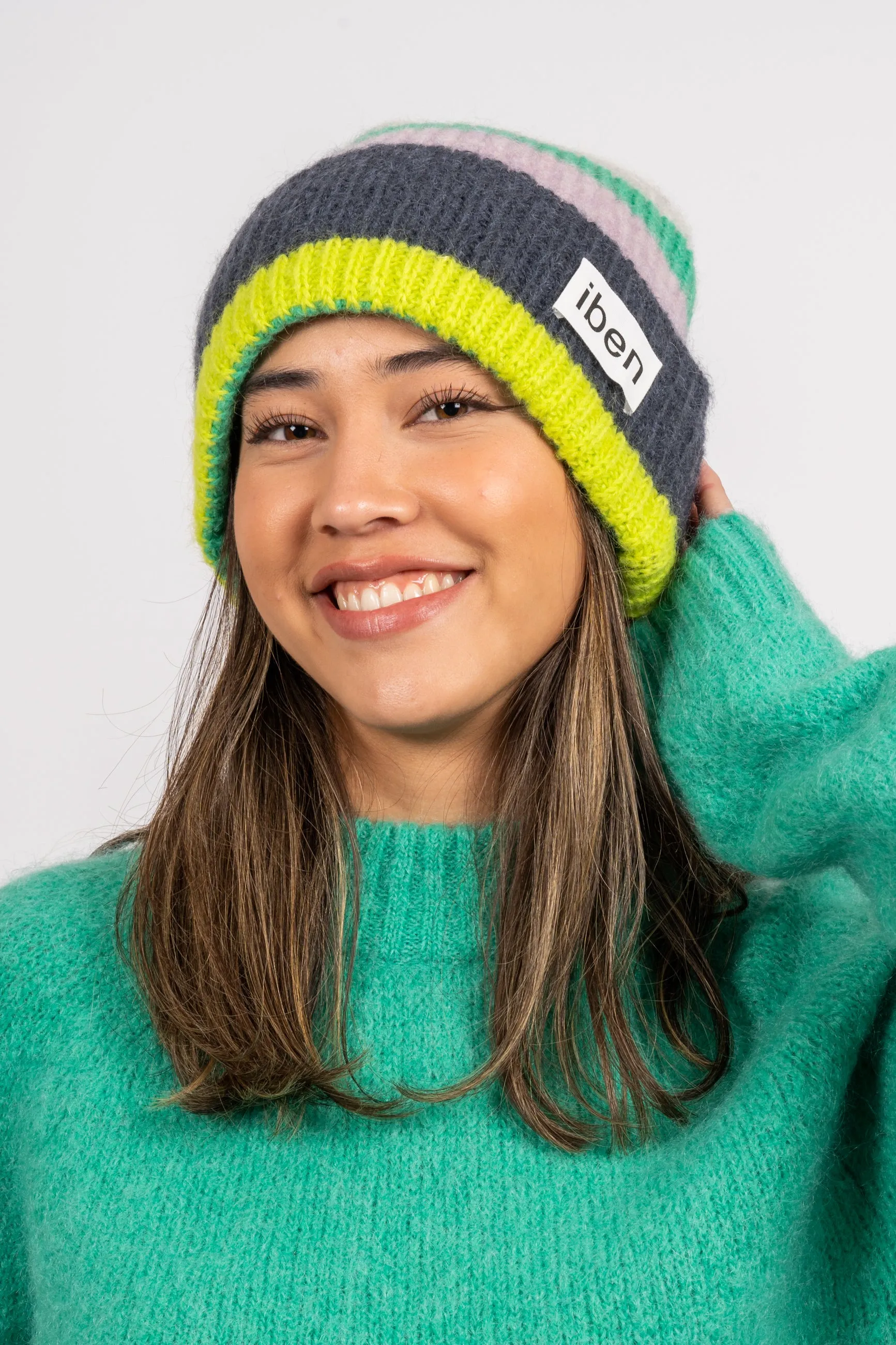 Emin Beanie Cre - Multicolor