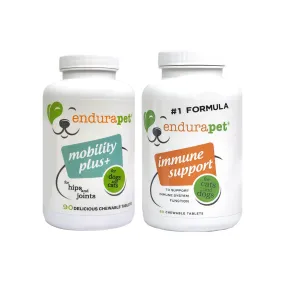 endurapet® Mobility Plus (1) and Immune Support (1) pack for Cats and Dogs