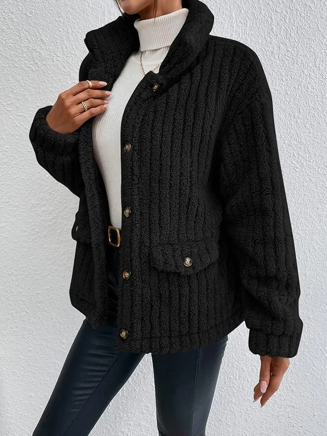 Esra | Cardigan doppiopetto in velluto con bottoni