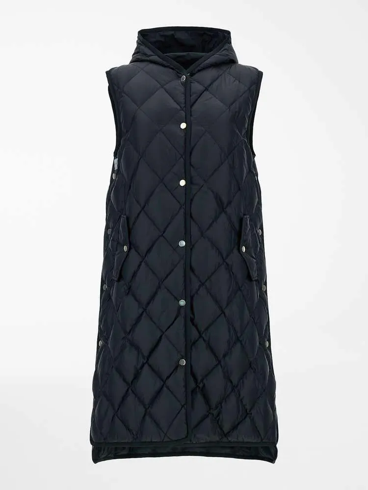 Etreti Long Quilted Down A-Line
