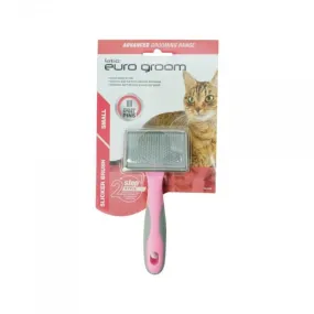 Euro Groom Self Cleanin Soft Pin Slicker Brush for Cats