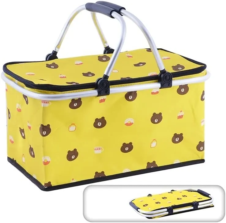 Foldable Insulated Picnic Basket