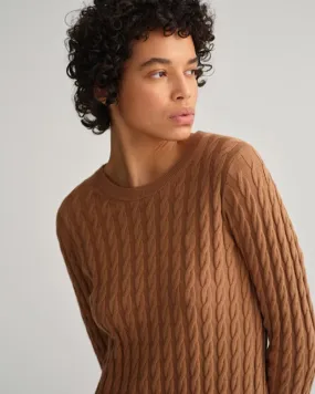 Gant Apparel S Women's D1. Twisted Cable Dress Iterations Brown Reg