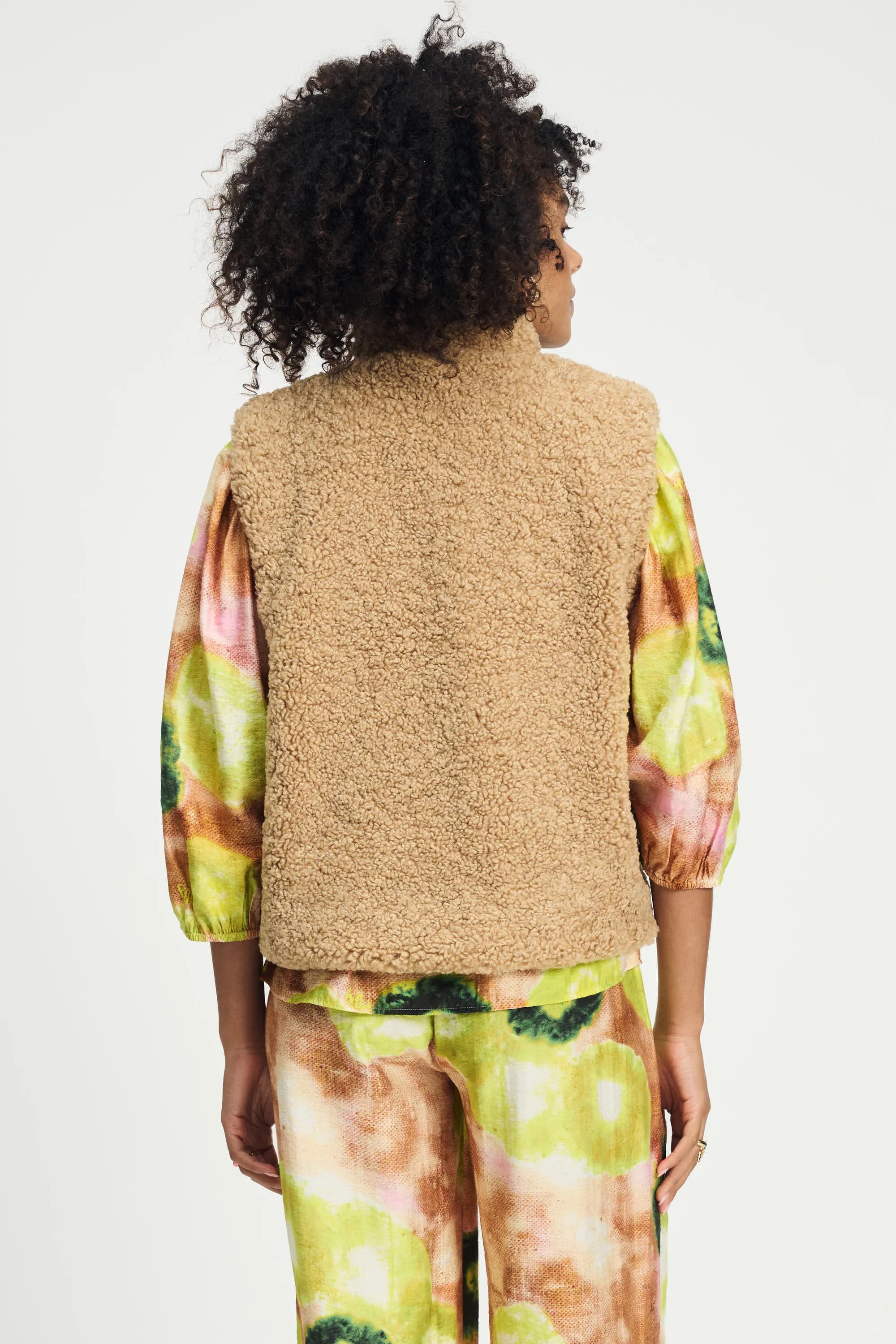 GILET - Teddy Love Vintage Brown