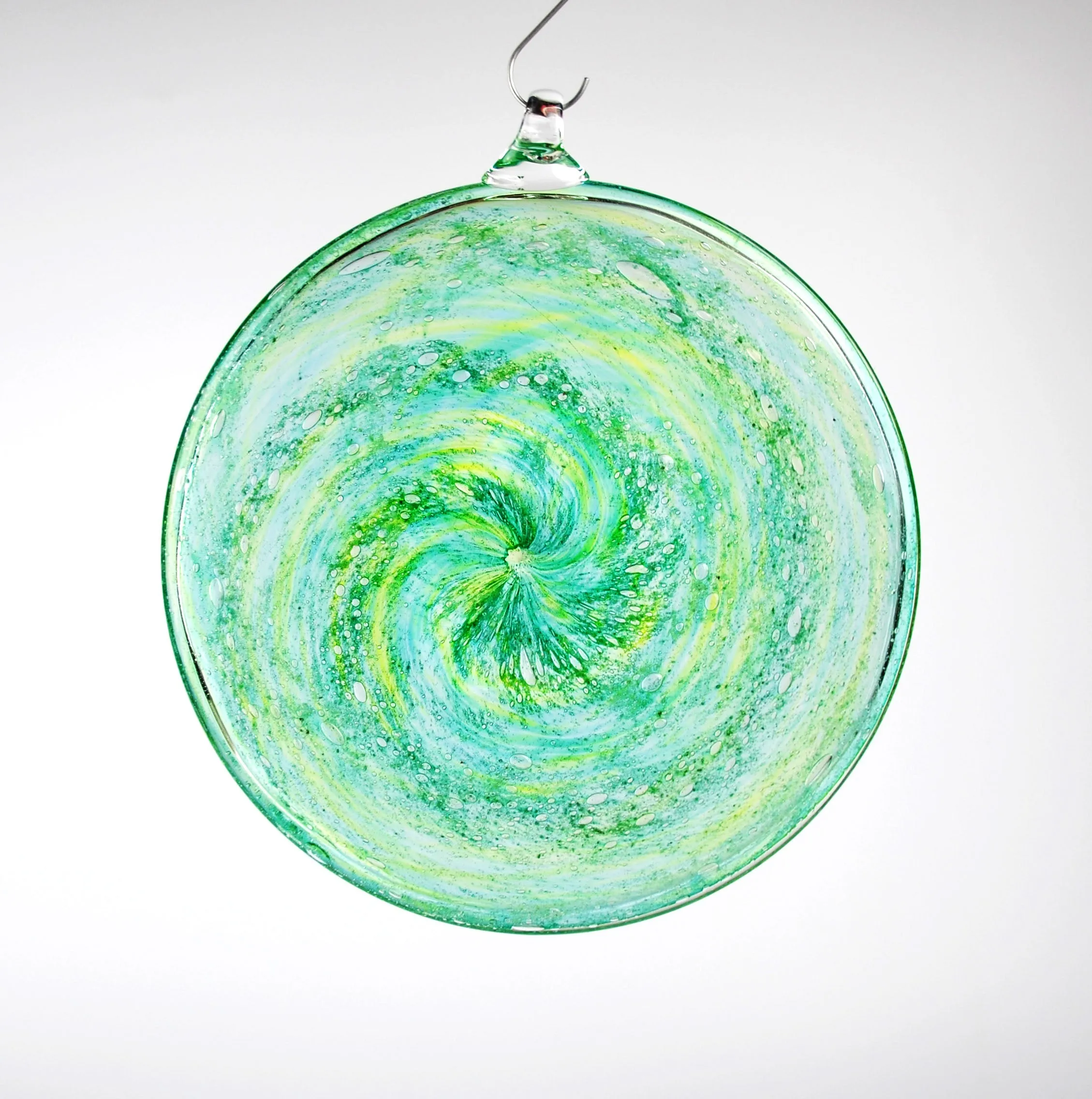 Glass Disc Suncatcher with Cremation Ash