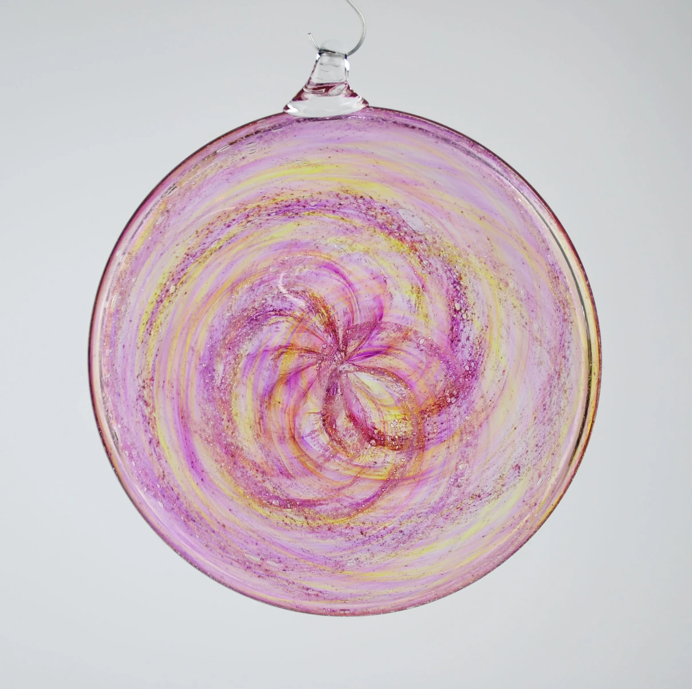 Glass Disc Suncatcher with Cremation Ash