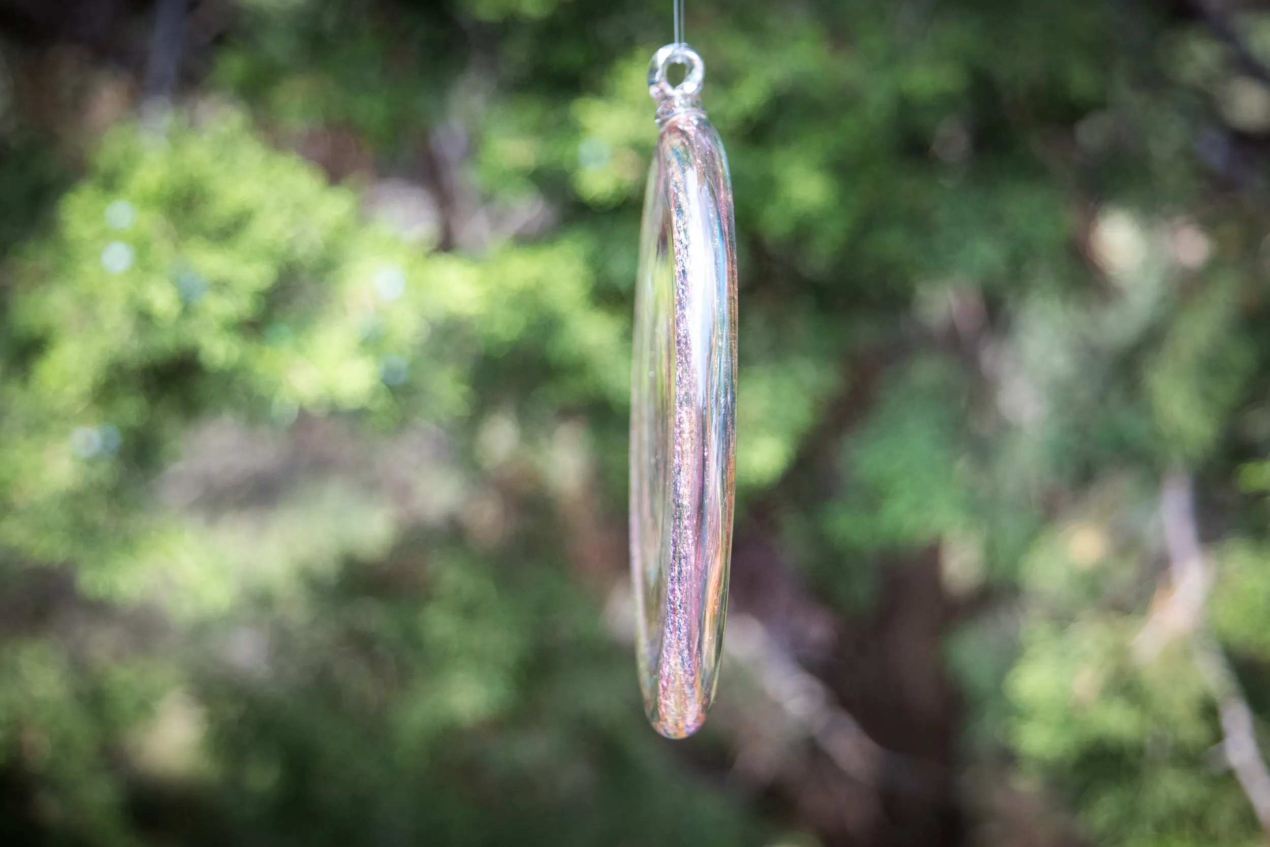 Glass Disc Suncatcher with Cremation Ash