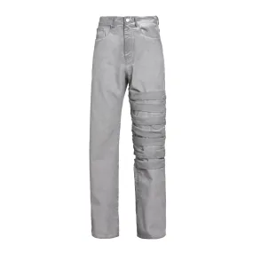 Half Plaster Denim White With Dirty