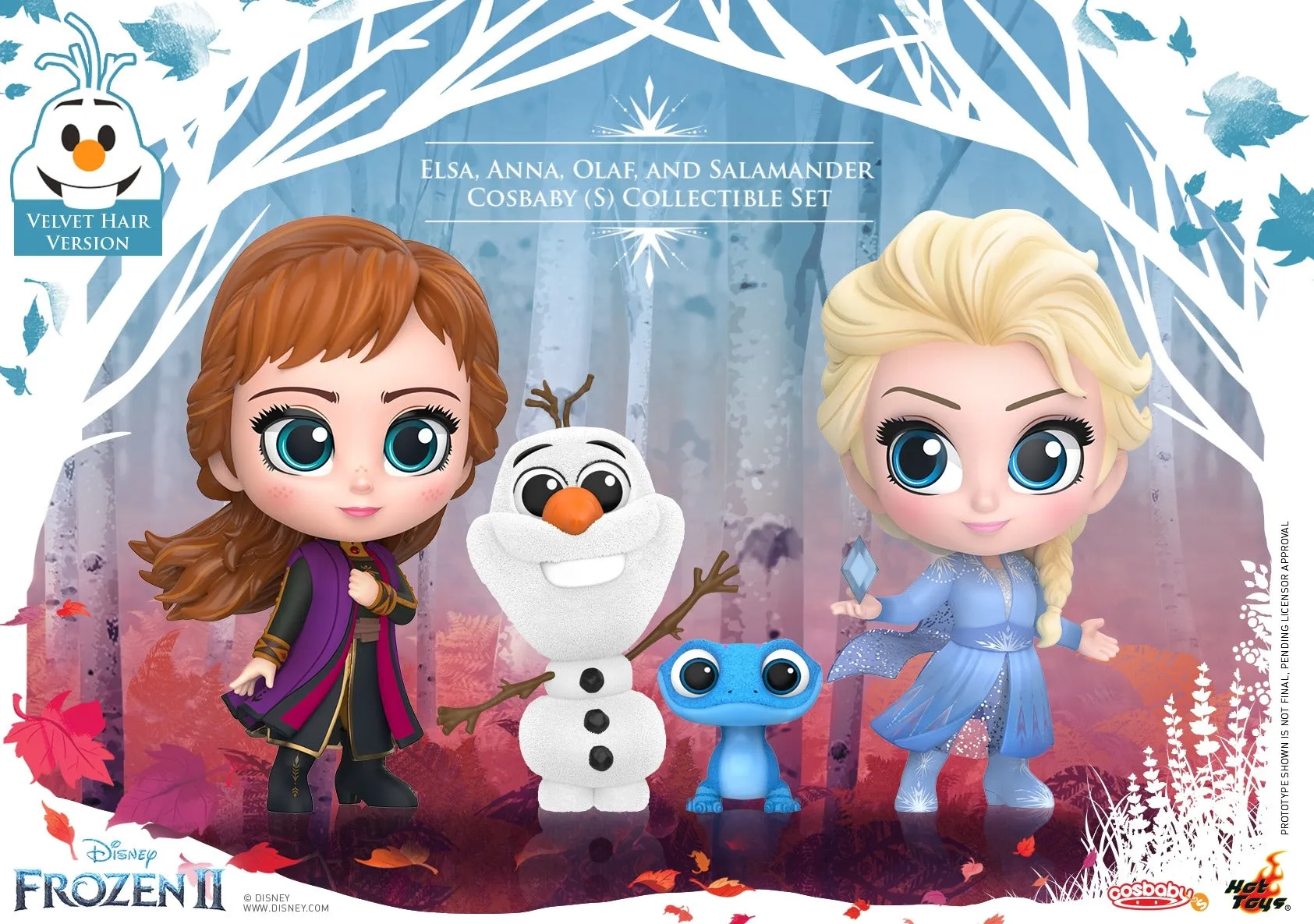 Hot Toys - COSB692 - Frozen 2 : Elsa, Anna, Olaf, and Salamander Cosbaby (S) Collectible Set
