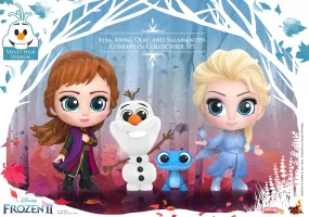 Hot Toys - COSB692 - Frozen 2 : Elsa, Anna, Olaf, and Salamander Cosbaby (S) Collectible Set