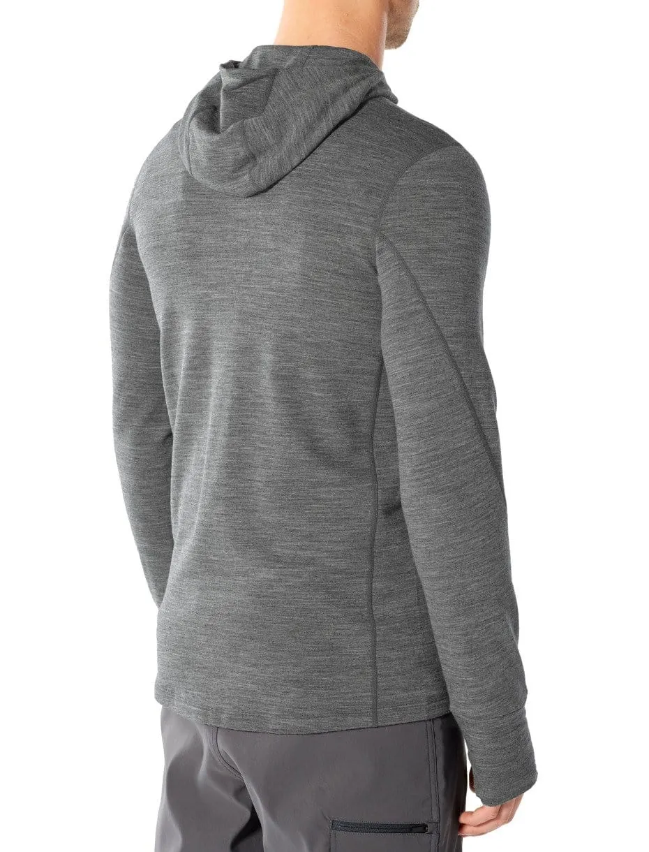 Ice Breaker Men's Quantum II LS Zip Hood