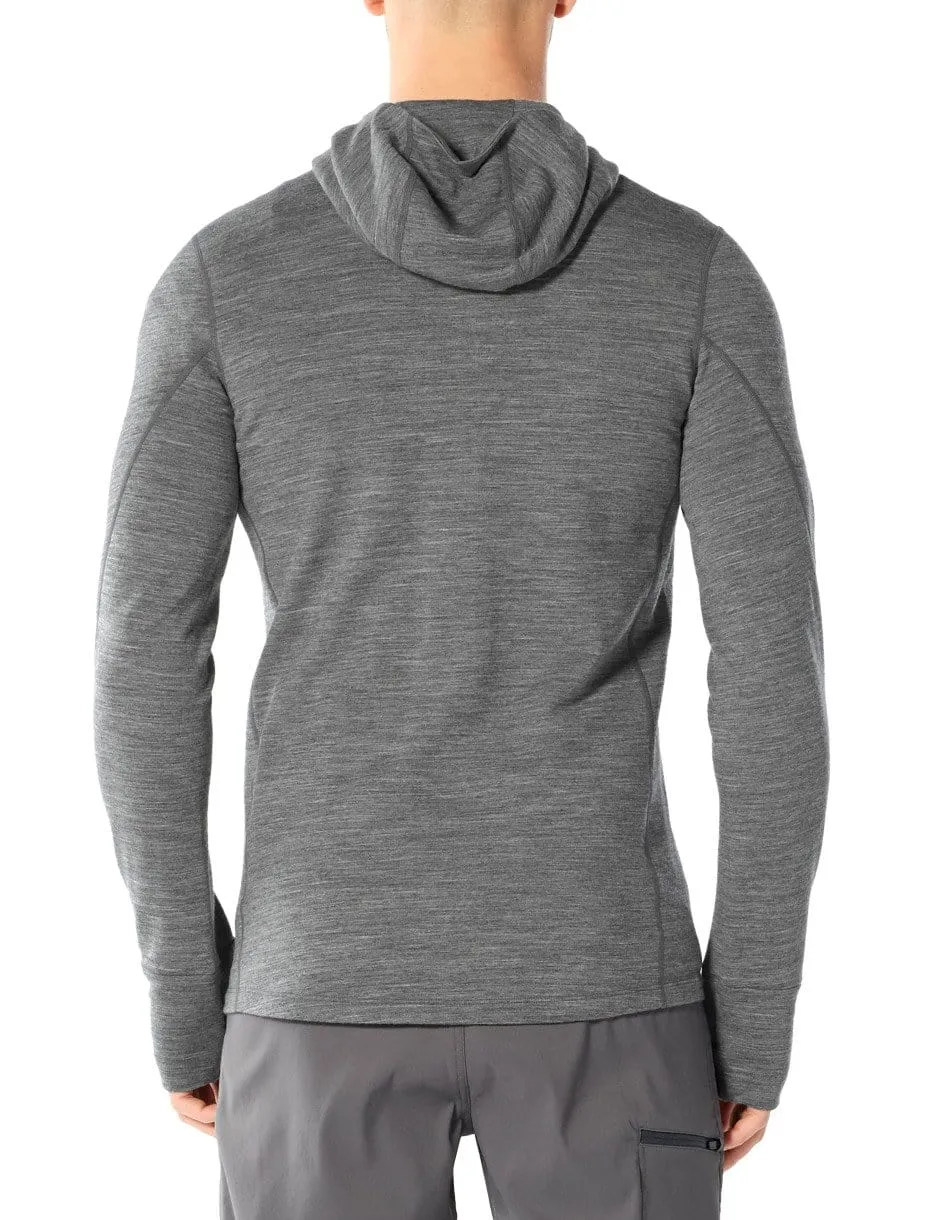 Ice Breaker Men's Quantum II LS Zip Hood
