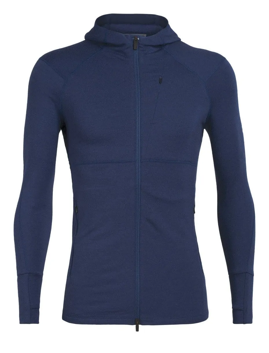 Ice Breaker Men's Quantum II LS Zip Hood
