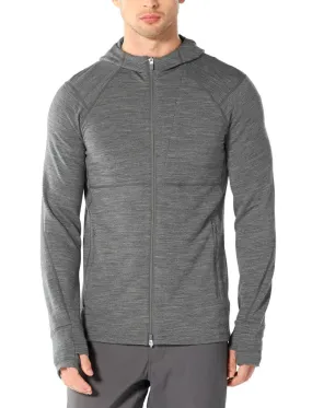 Ice Breaker Men's Quantum II LS Zip Hood
