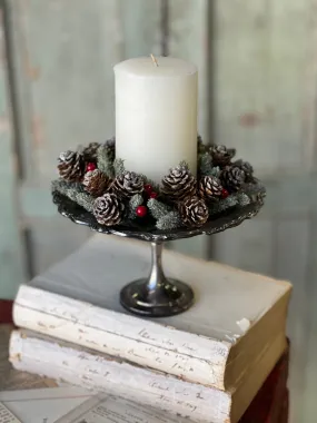 Icy Berries & Cone Candle Ring | 3" (inner)