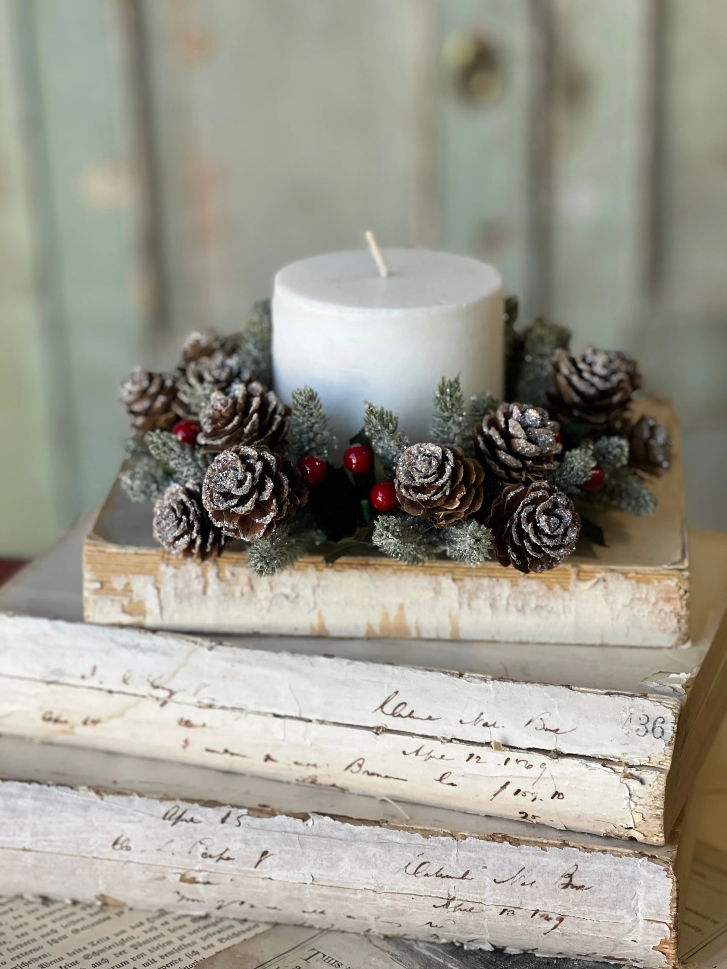Icy Berries & Cone Candle Ring | 3" (inner)