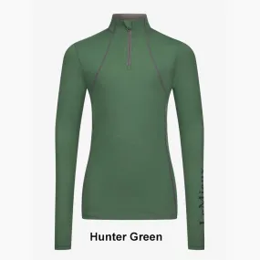 IT04318 LeMieux Young Rider Base Layer Long Sleeve Shirt - Hunter Green