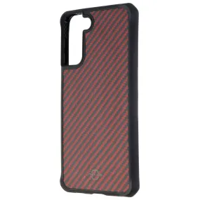 ITSKINS Hybrid Carbon Case for Samsung Galaxy (S21 ) 5G - Black/Red