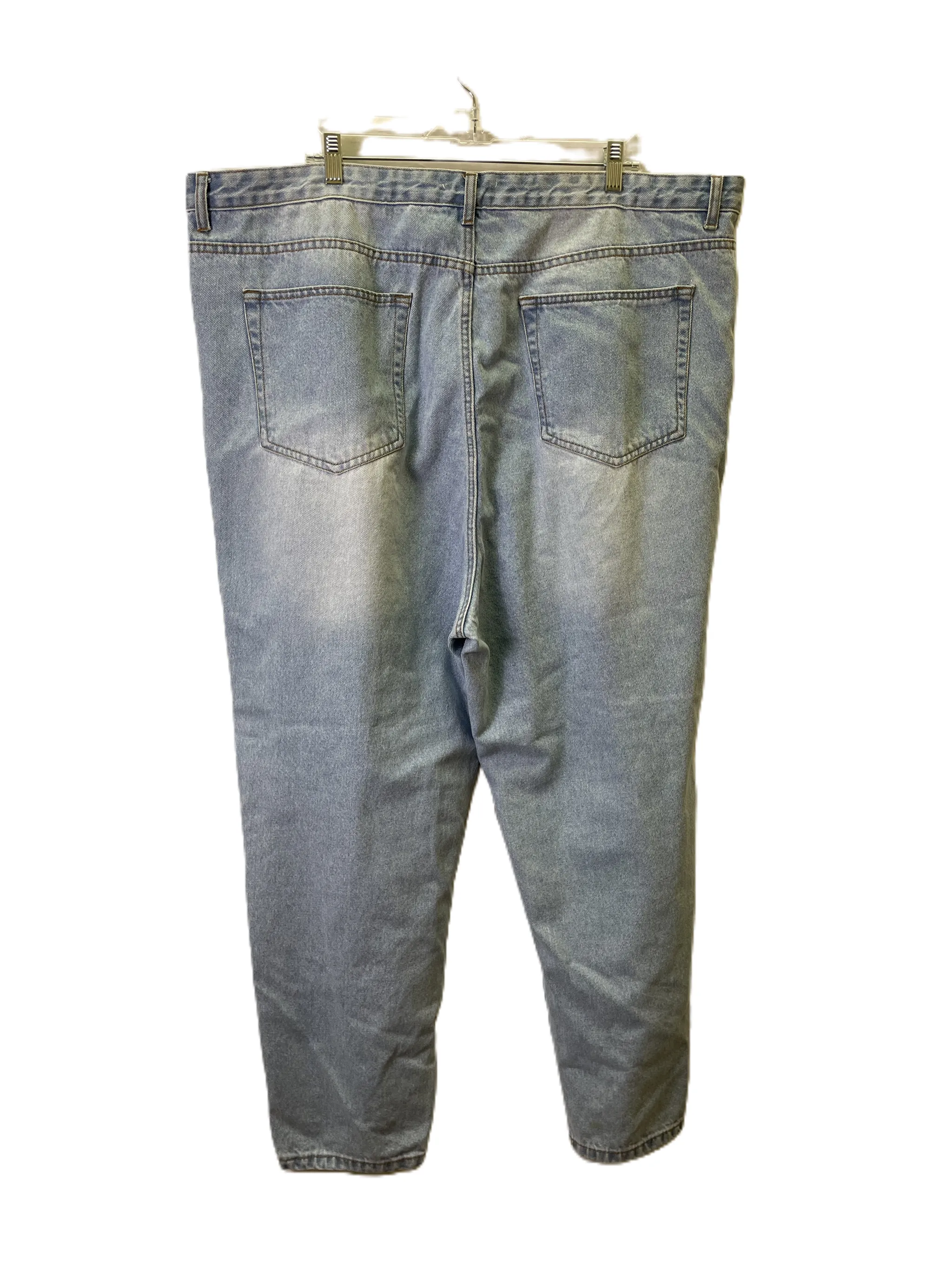 Jeans Boyfriend By Don’t think twice In Blue Denim, Size: 20