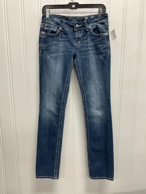 Jeans Straight By Miss Me In Blue Denim, Size:6