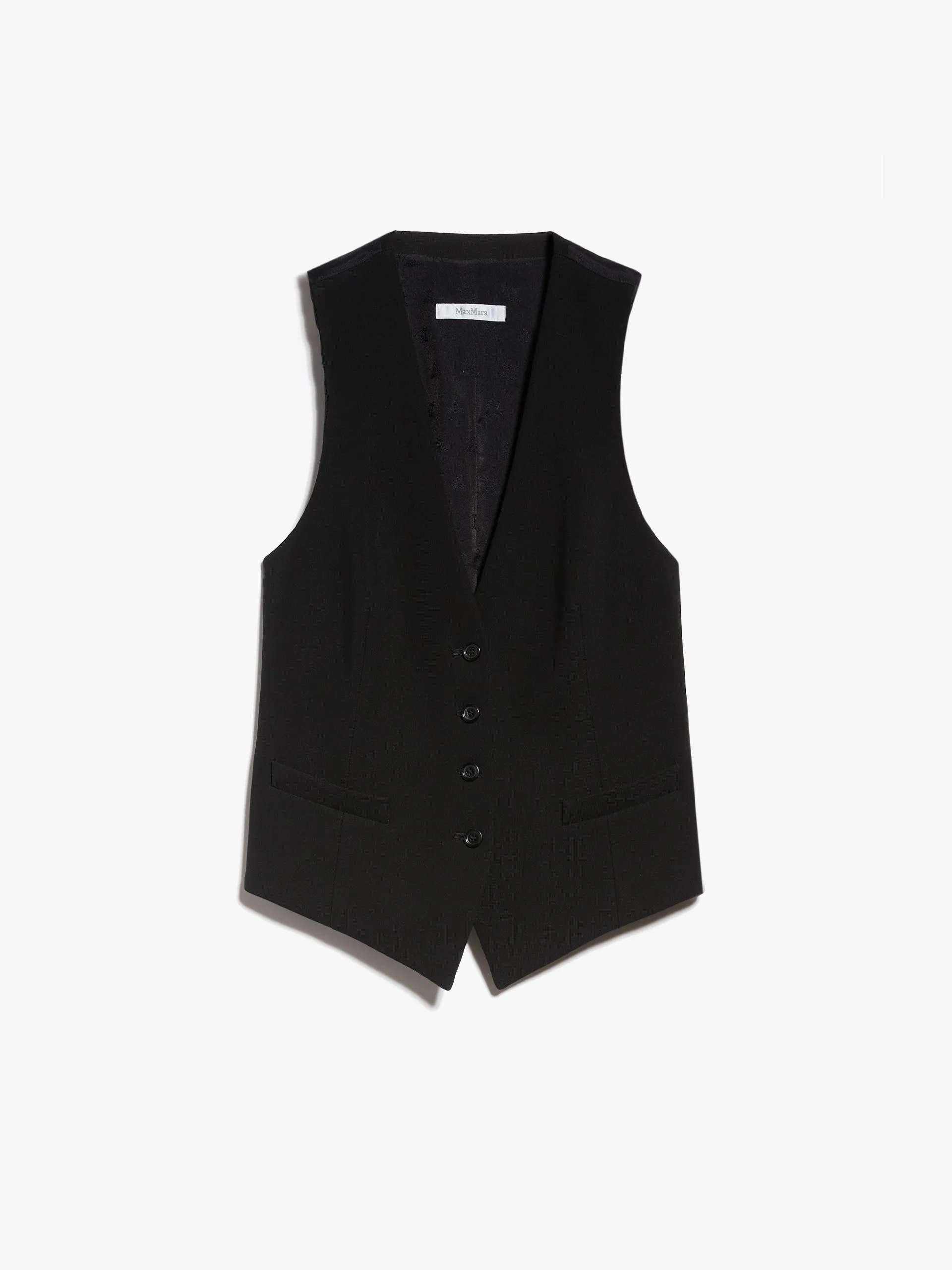 Jersey V-neck gilet