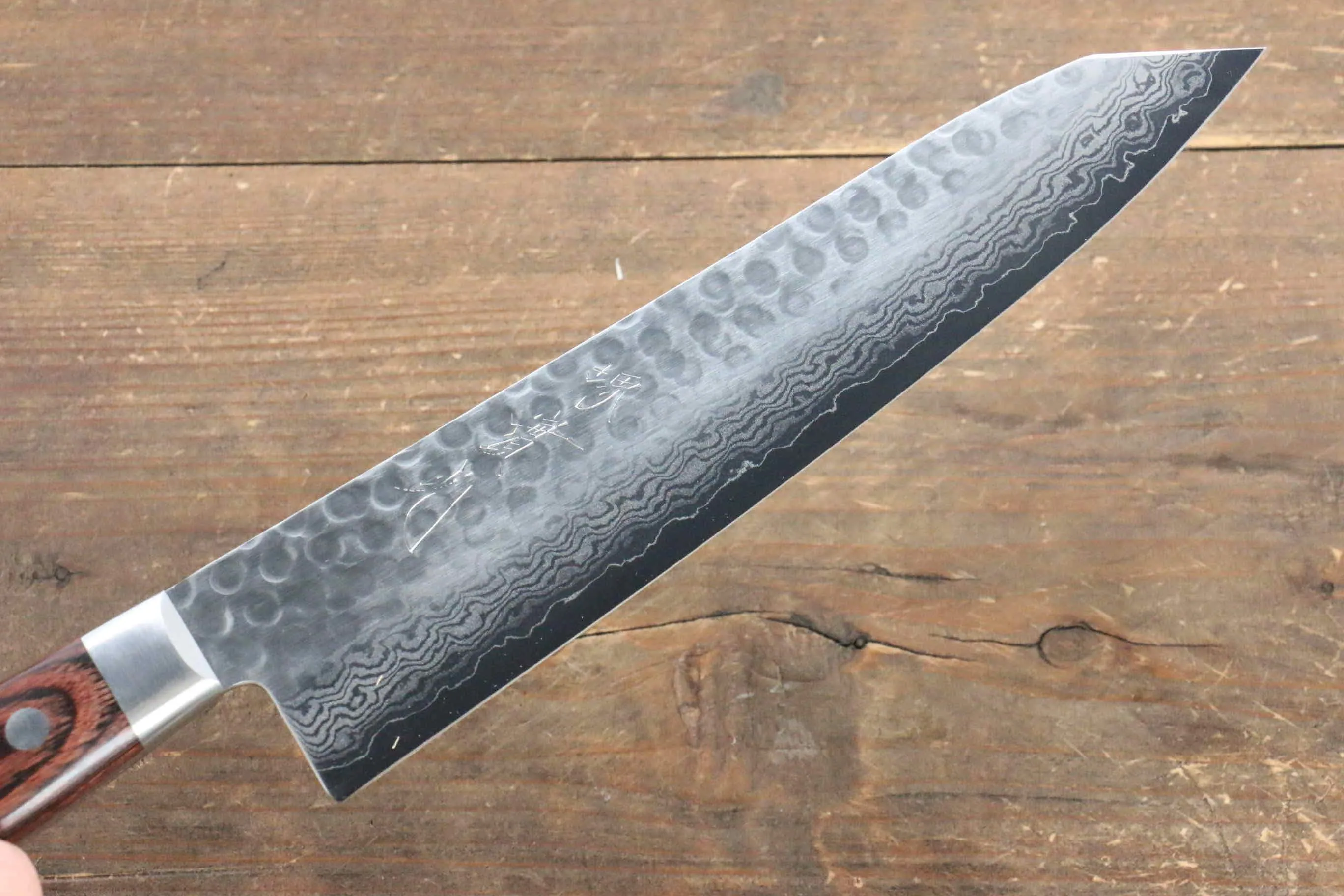 Jikko VG10 17 Layer Kiritsuke Gyuto  200mm Mahogany Handle