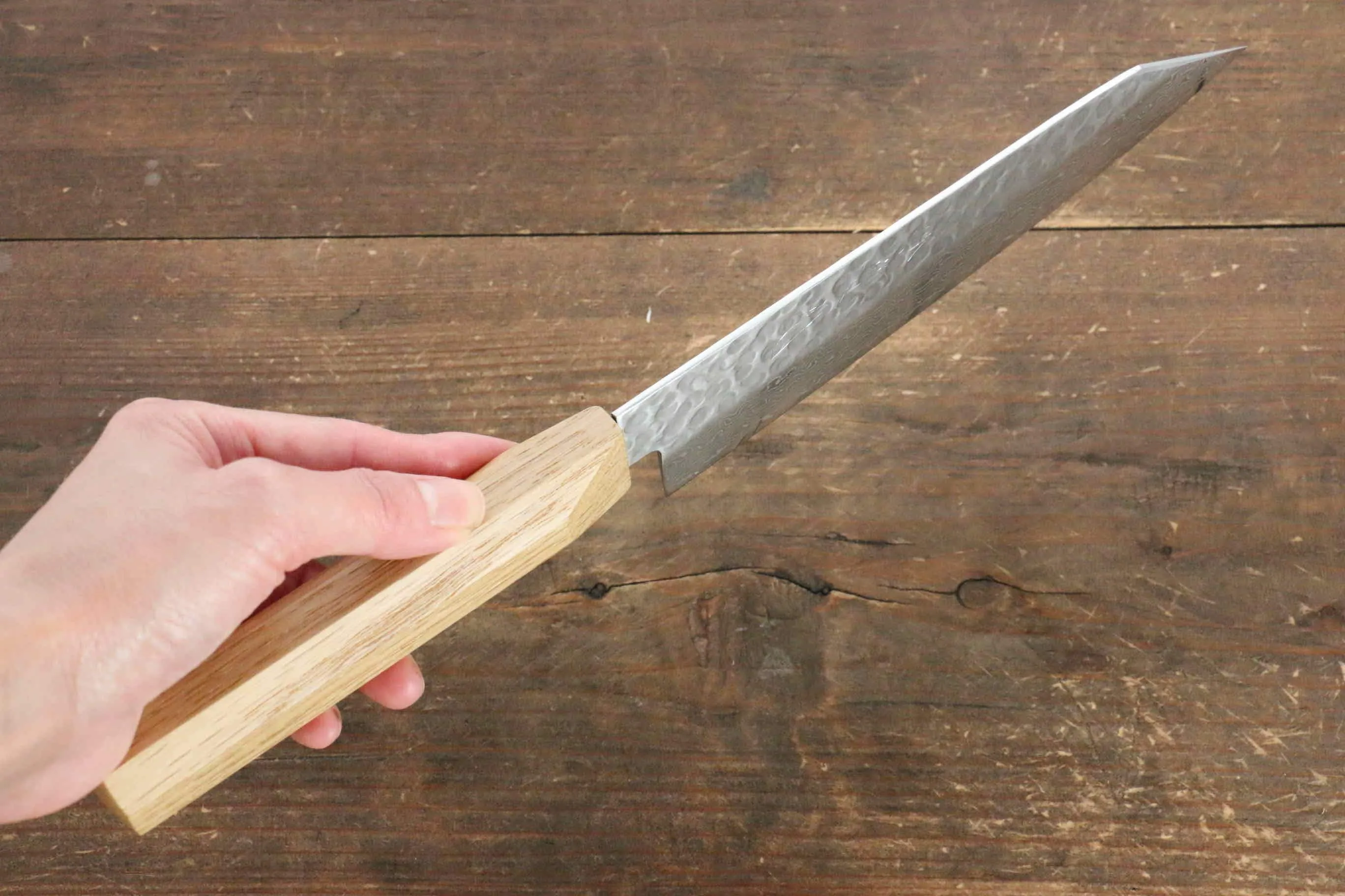 Jikko VG10 17 Layer Santoku  170mm Oak Handle