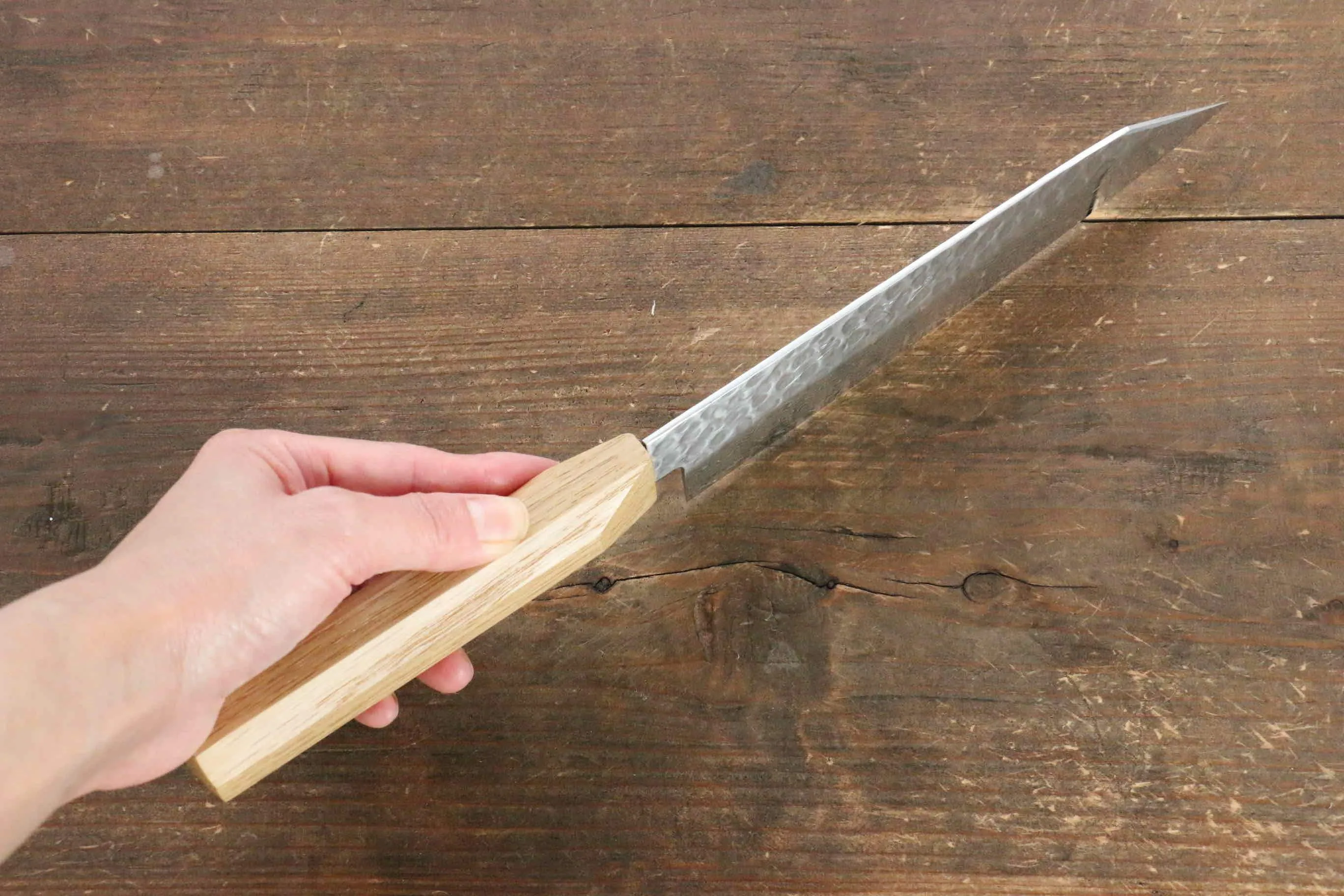 Jikko VG10 17 Layer Santoku  170mm Oak Handle