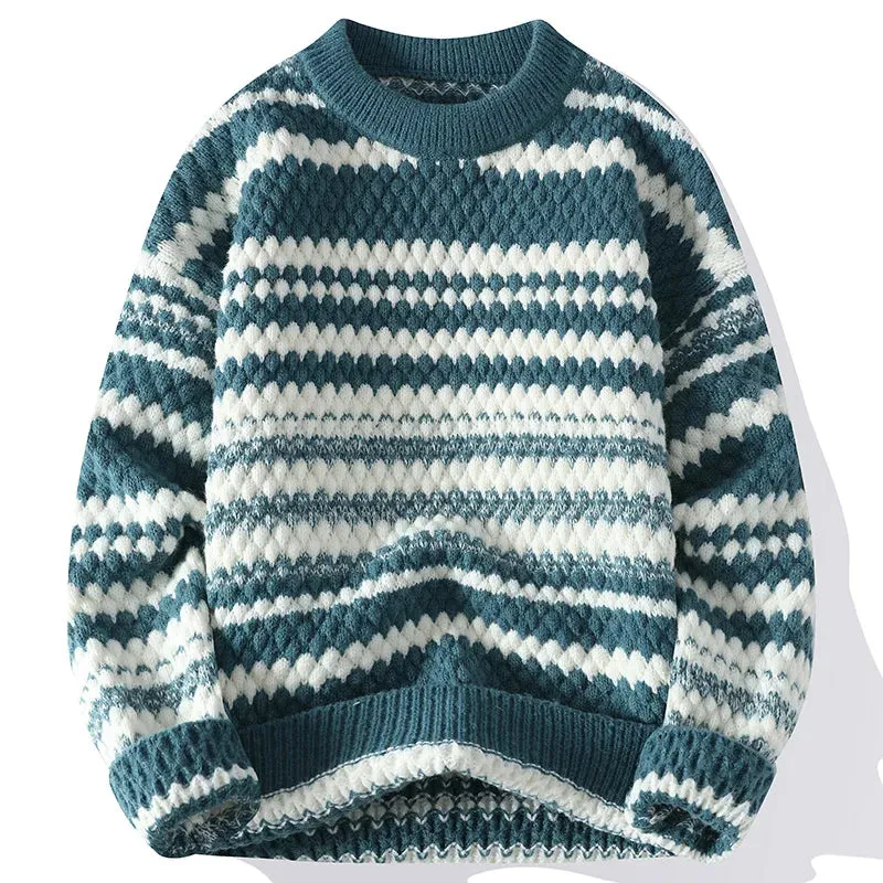 Jules & Jade™ | Men's Striped Knit Jumper