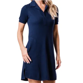 Katherine Collared Dress - Marine