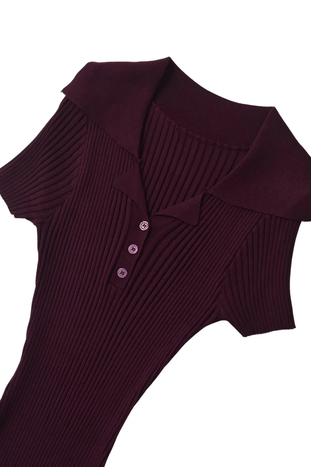 'Kaylee' Slimming Rib-Knit Long Dress