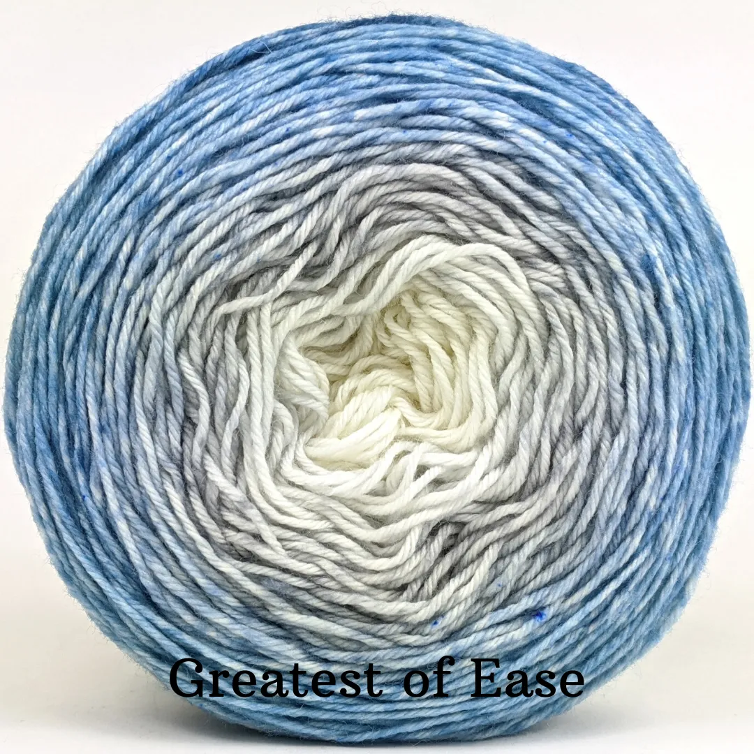 Knitcircus Yarns: Frosted Windowpanes Gradient, ready to ship yarn