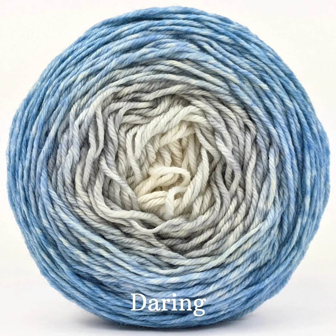 Knitcircus Yarns: Frosted Windowpanes Gradient, ready to ship yarn