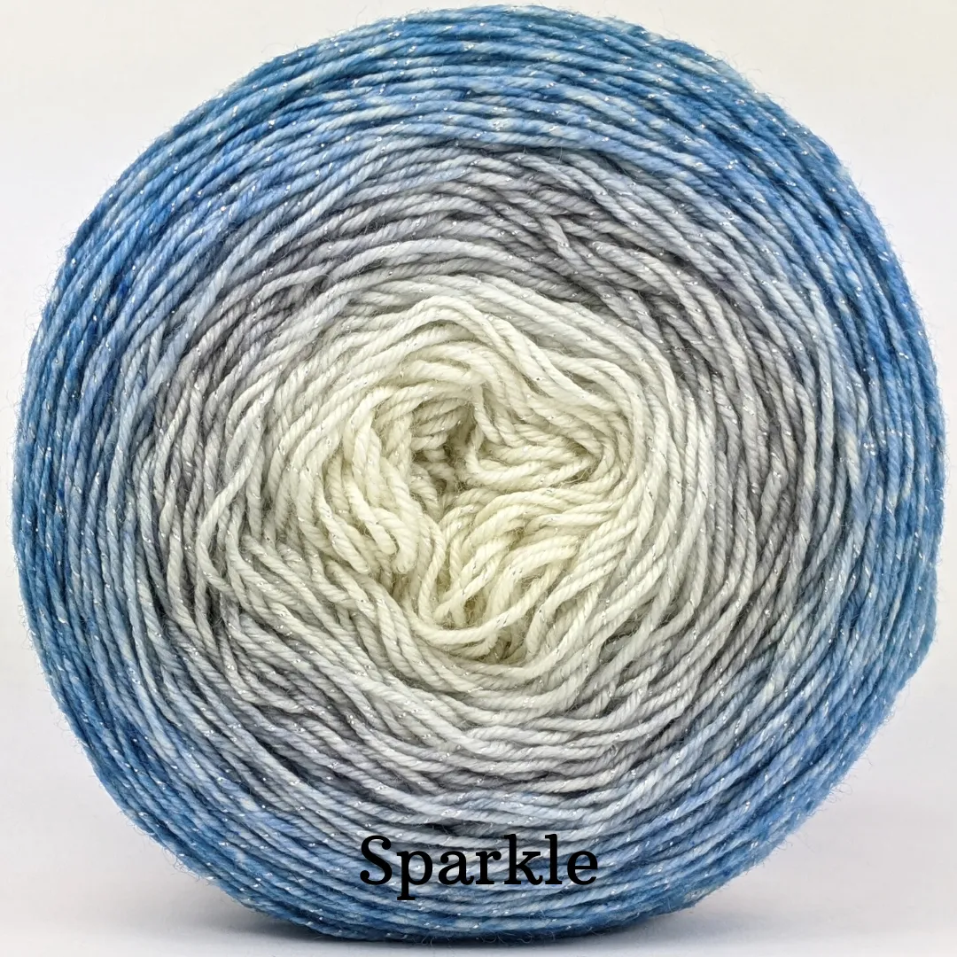 Knitcircus Yarns: Frosted Windowpanes Gradient, ready to ship yarn