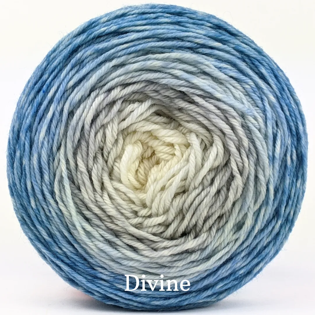 Knitcircus Yarns: Frosted Windowpanes Gradient, ready to ship yarn