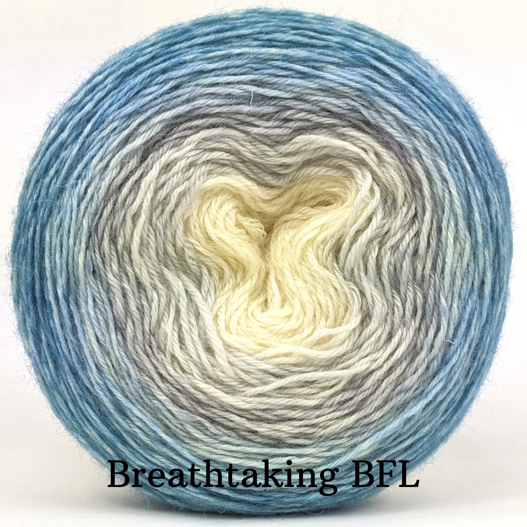 Knitcircus Yarns: Frosted Windowpanes Gradient, ready to ship yarn