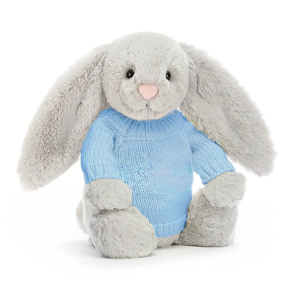 Knitted Jumper Blue - Fits Medium Bashful Jellycat (JUMPER ONLY)