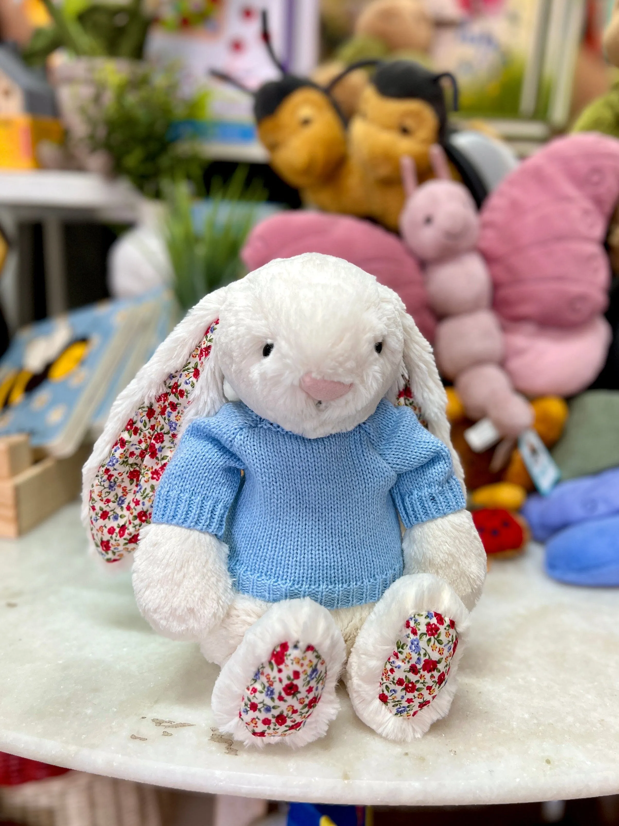 Knitted Jumper Blue - Fits Medium Bashful Jellycat (JUMPER ONLY)