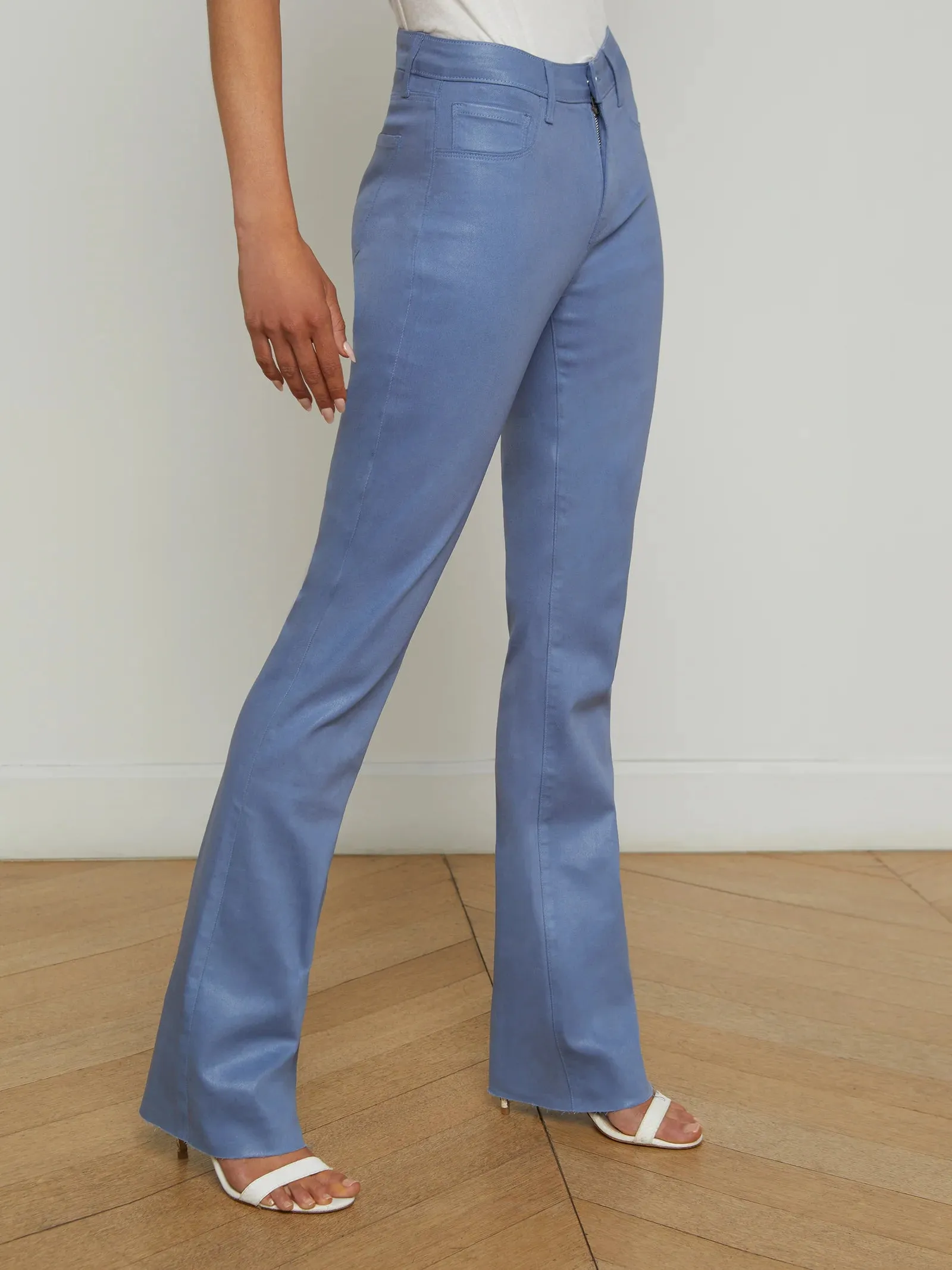 La2649 Ruth Straight Leg - Blue Mist Coated
