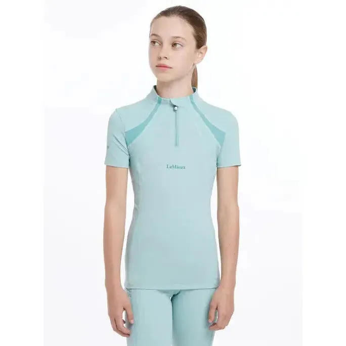 Lemieux Young Rider Short Sleeve Mia Mesh Base Layer Aqua