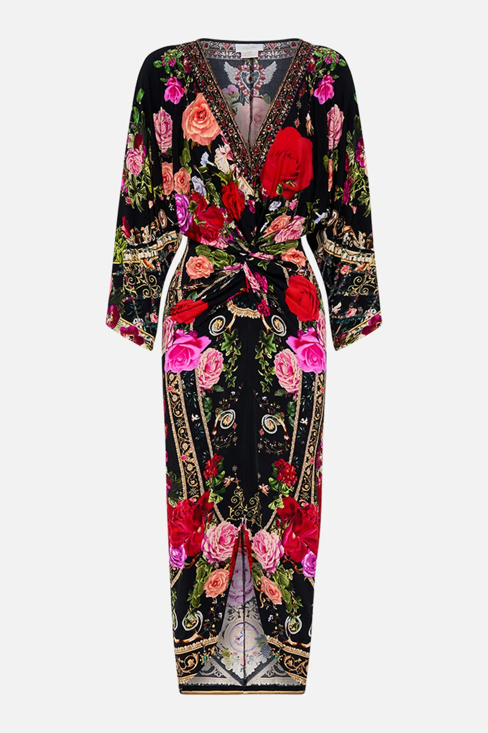 LONG SPLIT FRONT TWIST DRESS RESERVATION FOR LOVE