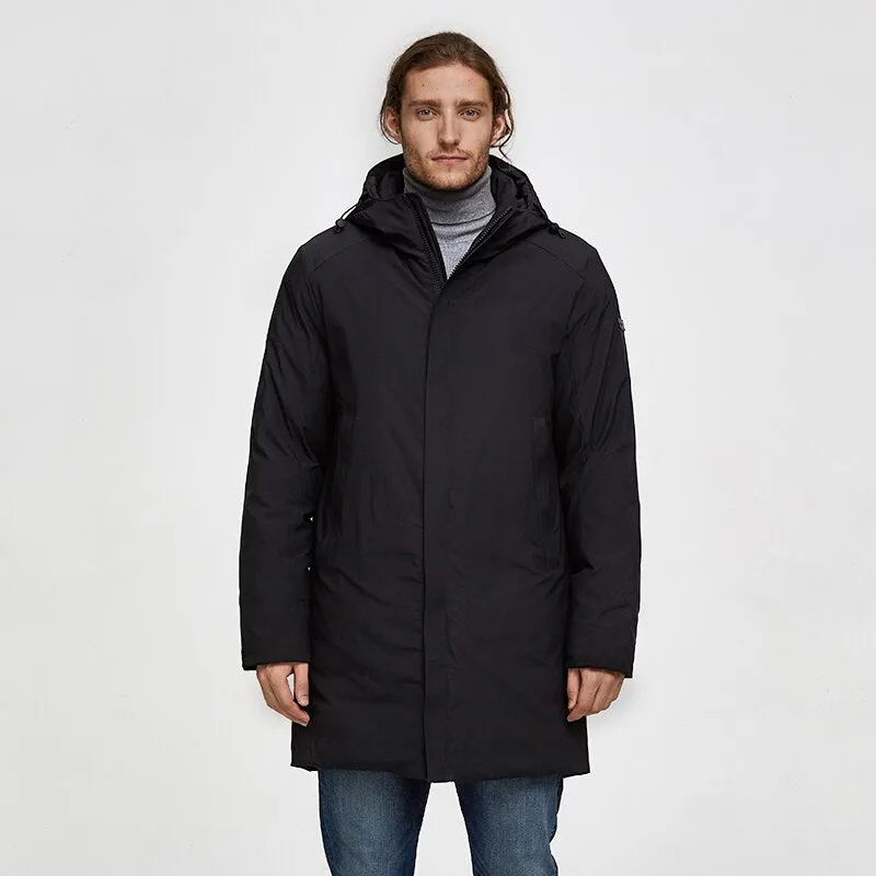Men's Winter Casual Warm Long Padded Parka